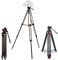 Ultimaxx 182,9 cm (72 Zoll), professionelles, robustes Aluminium-Stativ, 360° Schwenkflüssigkeitskopf, rutschfeste, hochfeste Beine, max. Traglast 7,7 kg, Camcorder und Kameras