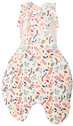 PurFlo Swaddle to Sleep Bag 2.5 Tog, For 0-4 Months, Botanical