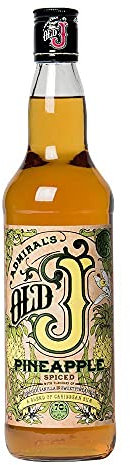 Admiral’s Old J Pineapple Spiced Rum - 35 Percent ABV - 70cl Bottle
