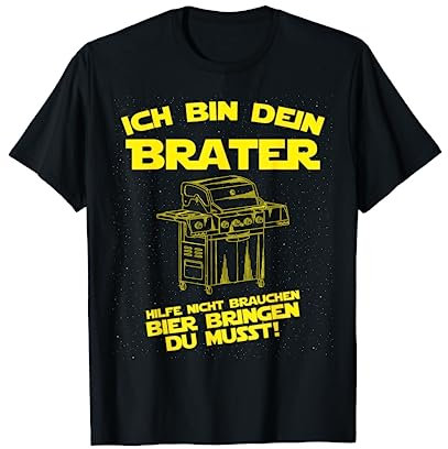 Grillmeister ich bin dein Brater Papa BBQ Grillen Grillabend T-Shirt