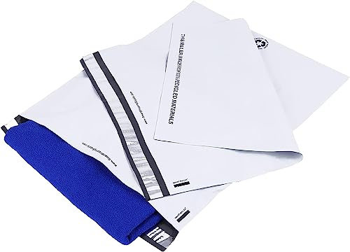 Smart Versandtaschen aus recyceltem Polyester, 36,8 x 48,3 cm, weiß, umweltfreundlich, recycelbar und nachhaltig, niedlich und stilvoll, für kleine Unternehmen, 2,5 mm dick, 300 Stück