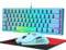 LexonElec K61-60% Compact Gaming Keyboard and Mouse Set Mechanical Feel Mini 62 Keys 12000 DPI Breathable LED Ultralight Honeycomb Shell Mouse UK Layout Ergonomic RGB Backlit Keyboard-Blue