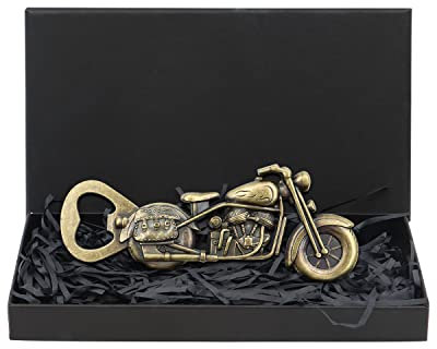VEGCOO Apribottiglie da Moto, Vintage Apribottiglie per Uomini, Apribottiglie Birra Moto, Regalo per Uomo e Amante Della Moto