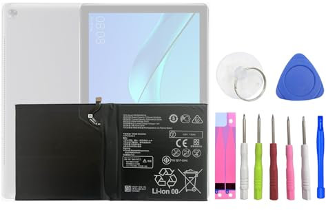 HIGHAKKU Ersatzakku Batterie HB299418ECW kompatibel mit Hua-wei MediaPad M6 10.8 & M5 Lite & M5 Lite 10.1 & M5 10 & M5 10 Pro with Tools