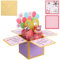 Heyu-Lotus 30.Geburtstagskarte, 3D Pop Up Karte Geburtstag Pop Up Grußkarten Glückwünsche Geburtstagskarten mit Umschlag für Kinder Mama Frauen Männer Romantik Geschenk-Karte zum 30. Geburtstag
