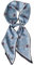 GIMIRO Satin Seidenschal 148 x 13,5 cm Krawatte Double Layer Bund für Blazer, Mantel, Kleid (Blue Flower)