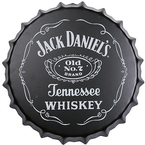 A.F.N.A.L Metal Sign - Whiskey Decorative Hanging Bottle Cap for Home & Bar, Vintage Wall Art Tin Plaque Plat Decoration for Man Cave & Garage, 11.8
