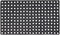 4All Rubber Door Mat with Drainage Holes Wrought Iron Effect Washable Grill Doormat Comfort Floor Mat for Office Home or Caravan Entrance Backdoor Garden Dirt Scrapping (100x50cm Pack of 1)