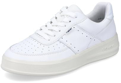 Rieker Damen Low-Top Sneaker M8415, Frauen Halbschuhe,lose Einlage,Turnschuhe,Laufschuhe,schnürschuhe,schnürer,Sportschuhe,Weiss (80),40 EU / 6.5 UK