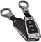 TECART Smart Autoschlüssel Hülle cover Passt für Porsche 911 Boxster Carrera GT Cayenne Cayman Macan Panamera 997 944 924 987 987 958 Metal Schutzhülle Schlüsselcover Zubehör Auto 3 Taste Silber B