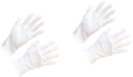 ULTECHNOVO 24 Paare warme Arbeitshandschuhe der Überhandschuh Sicherheitshandschuhe feuchtigkeitsspendende Handschuhe Schutzhandschuhe Industriehandschuhe Spa Arbeitsschutz Baumwolle Weiß