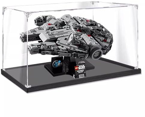 Acryl-Vitrine für 75375 Millennium Falcon, Acryl Display Case, Aufbewahrungsbox, Transparente Box, Staubdichte Vitrine, Spielzeug Sammlerstücke, Sammelvitrine, Acryl Display Box