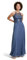 Vera Mont Damen Abendkleid rückenfrei Blue Stone,44
