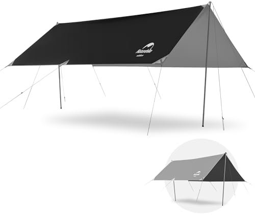Naturehike Vordächer Vorzelte Camping Zeltplane Tarp Wasserdicht Regenschutz Anti-UV Sonnendach Sonnensegel Vordächer Vorzelte Pavillon für Outdoor Camping Picknick Festival