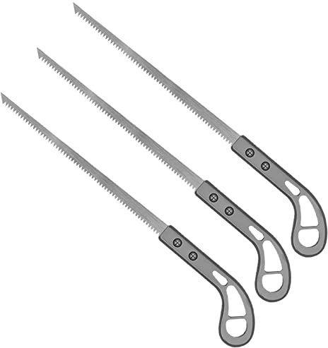 3 Pieces Outdoor Portable Hand Saw, Garden Small Hand Saw with Non-Slip Handle, Easy Cutting Pruning Saw for Gardening Camping Pruning Saw Cutting Wood