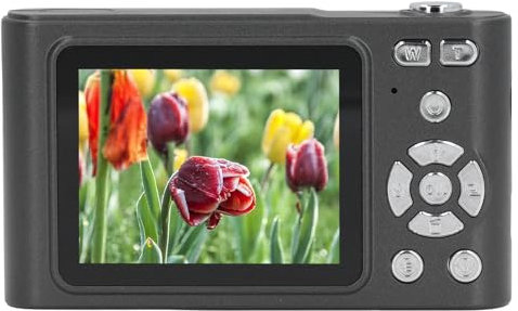 Annadue Appareil Photo Numérique, Appareil Photo pour Enfants FHD 4K avec Zoom 16X Anti-secousse, Petit Appareil Photo Vintage Compact et Portable de 48 MP à Mise au Point Automatique