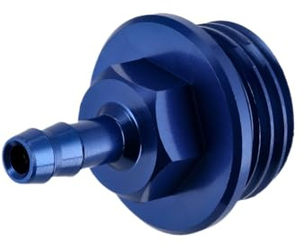 CNC Verschlussschraube mit Entlüftung (Öleinfüllöffnung), Blau, ohne O-Ring