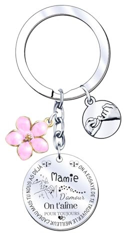 JRZDFXS cadeau mamie porte clef femme cadeau grand mere cadeau fete des grands meres cadeau anniversaire mamie cadeau pour mamie cadeau meilleure grand mere idee cadeau mamie cadeau (9)