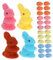 YARNOW 1 Set Easter Egg Bunny Set Teapot Thermostats Decoration Decoration Spiral Ice Cone Egg Combinations Fixer Spool Electric Kettle Thermostats Decorative Rabbits Easter Egg Ornaments