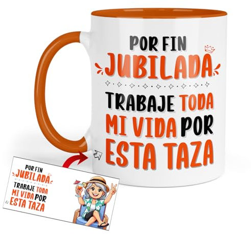 Kembilove Taza jubilacion | Regalos originales para jubilados | Jubilacion mujer | Jubilacion hombre | Regalos originales | Regalos jubilacion hombre (Modelo 2-5)