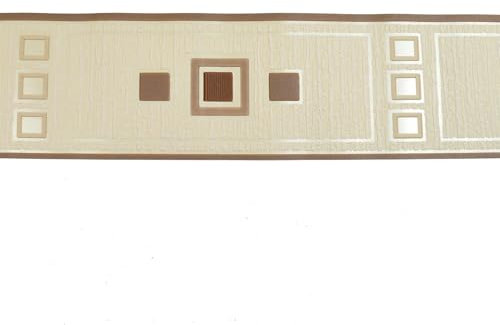 YöL Opera Duo Border - Chocolate Cream - Spongeable Traditional Wallpaper - Paste The Paper