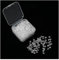 DreamAug 500pcs Earring Backs, Rubber, Clear, Soft, 4x4mm, Earring Backs Plastic Soft Clear Silicone (Comes with Storage Box)