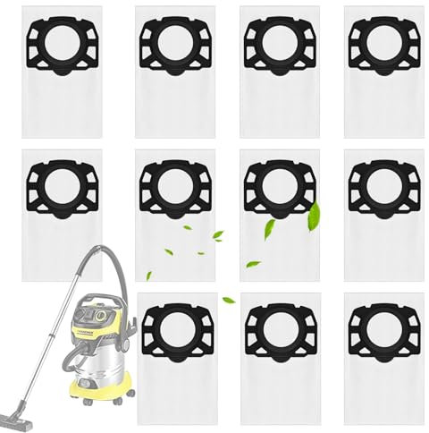 11 Stück Staubsaugerbeutel für Kärcher 2.863-006.0 WD4 WD5 WD6 WD5P WD6P MV4 MV5 MV6, Vliesfilterbeutel KFI 487 Nass Trockensauger Staubbeutel Zubehör