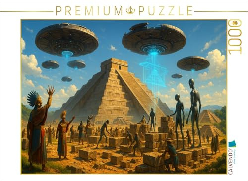 Puzzle · Teotihuacán – Götterdrohnen am Werk | Das Rätsel der Baukunst · 1000 Teile · Lege-Größe 64 × 48 cm · CALVENDO Puzzle