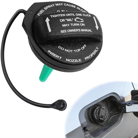 LPZMPZ Tankdeckel mit Halteband kompatibel mit Audi A4 A5 A8 Q5 RS5 S4 S5 | S8 SQ5, VW Jetta Golf Tiguan Tankverschluss Auto Kraftstofftankdeckel Ersatz 8K0201550N 8K0201550A 8T0201550B