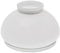 Westinghouse Lighting 8705340 Lampenschirm 6,4 cm aus Opalglas, Kuppelform mit Chromband, weiß, 16.4 x 16.4 x 11.8 cm
