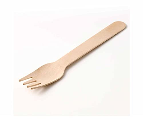 Birchwood Wooden Fork Pack of 100 - Color: None
