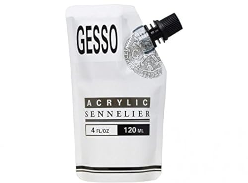 Sennelier Gesso - Sacchetto acrilico bianco, 120 ml