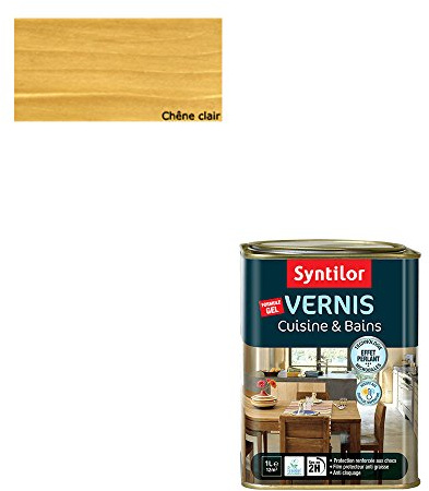 Syntilor - Vernis Cuisine & Bains Chêne Clair Satiné 1L