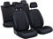 POLO Sitzbezüge - 1 Set - Farbe Premium Schwarz gepresstes Karomuster