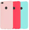 Leton 3X Funda Huawei p8 Lite 2017 Silicona Ultrafina Suave Flexible TPU Verde Carcasa p8 Lite 2017 Rosa Ultra Delgado Mate Gel Caja Anti Choque Candy Goma Cubierta Case Jalea Protectora Bumper Rojo