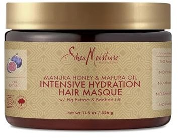 SHEA MOISTURE Moisture Manuka Honey & Mafura Oil Intensive Hydration Hair Masque for Unisex 12 oz Masque