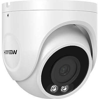 H.VIEW 4K Smart IP Kamera im Freien mit Personen Erkennung, 8MP PoE Überwachungskamera im Freien mit IP66 wasserdicht, 30m IR Nachtsicht, Audio,Bewegungserkennung