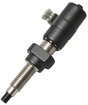 MILAEM Bogenschießen Aluminium Button Plunger Stabilizer für Recurvebogen (Schwarz)