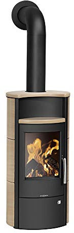 Kaminofen ORANIER Pori 5 (5,0 kW) Keramik Corretto Schwarz
