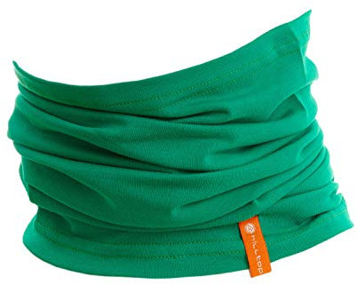 Halstuch aus Baumwolle, Multifunktionstuch, Schlauchtuch, Bandana, Geschenk für Frauen und Männer, Farbe/Design:Emerald