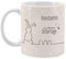 Herz & Heim® Ostergeschenk Tasse mit Wunschname - verschiedene Motive Osterhase Silhouette