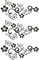 NA 3 Pcs Butterfly Flower Vine Car Sticker Car Door Window Sticker Used for Car Bumper Trunk Laptop Motorcycle Accessory Decor