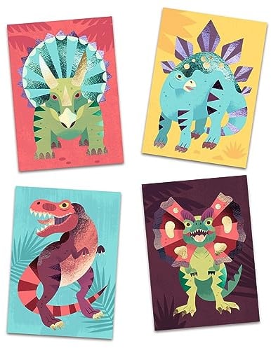 Djeco DESIGN BY - Jurassic Geschicklichkeitsspiele, Mehrfarbig (39518)