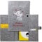 Cozy Racoon U-Heft- und Impfpasshülle aus Filz mit Personalisierung/mit Name | 3- teiliges Set | Hochwertige Hülle für Untersuchungsheft, Impfpass und Versichertenkarte Deines Kindes |Design Elefant