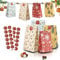 Mizijia Weihnachten Kraftpapier Geschenktüten, 24 Papiertüten, Tüten Weihnachten Geschenktüten, DIY Papier Candy Tüten, Verpacken von Geschenken, Kindergeburtstag, Hochzeit,Party 12 * 8 * 22.5CM