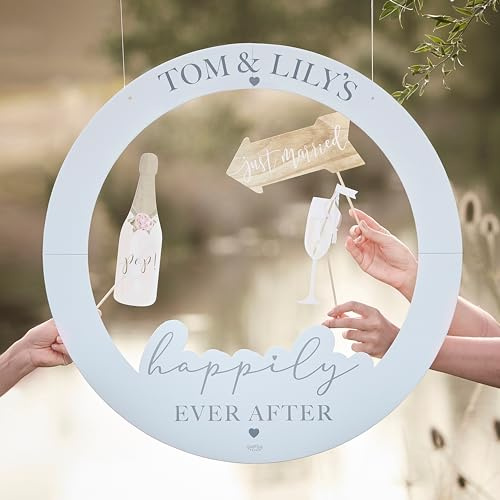 Ginger Ray Personalised Wedding Photo Booth Party Selfie Frame Decoration