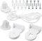 Roller Blind Fittings,25mm Child Safe Plastic Spare Roller Blind Replacement Repair Kit,Curtain Roller Blind Accessories with Beaded Chain Spare Kit for Curtain Rods/Blackout Roller Blind Brackets