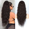 Pferdeschwanz Extensions Braun Lang Gewickelt Haarteil Ponytail Natürliches Kunsthaar Haar Haarverlängerunge Extensions für Damen Afro Zopf Ponytail ca.65cm 095B