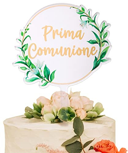 Prima Comunione Tortendeko Acryl Kommunion Cake Topper Tortenstecker Kommunion Kuchendekoration