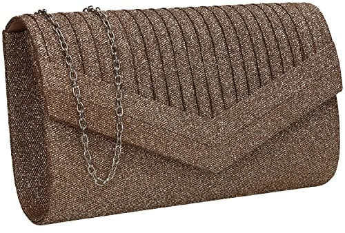 SwankySwans Damen Ruth Clutch-Tasche, Bronze